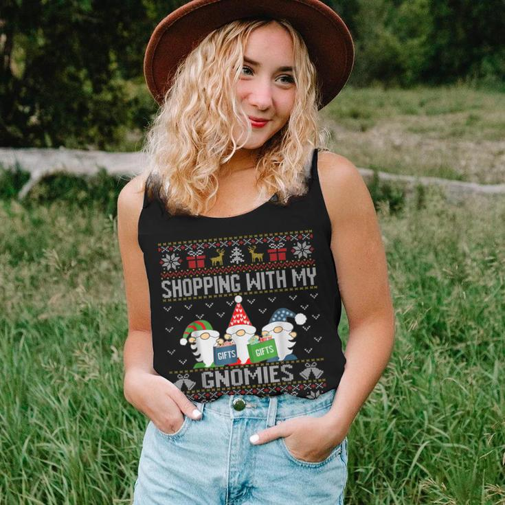 Shopping With My Gnomies Ugly Christmas Sweater Women Tank Top Gifts for Her
