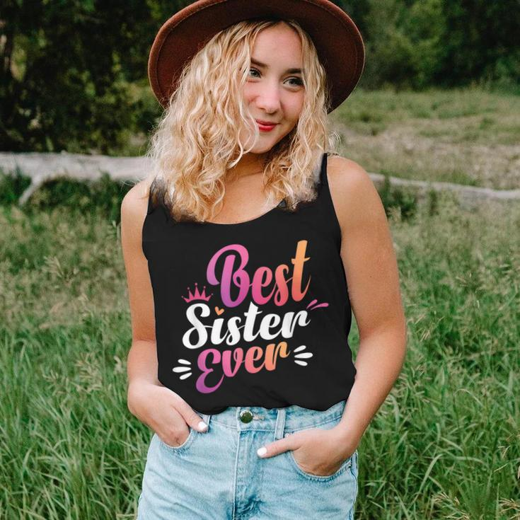 Sister Apparel Mothers Day For The Best Sister Ever Women Tank Top Weekend Graphic Gifts for Her