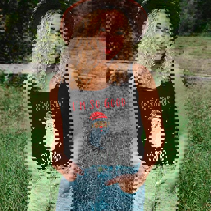 Im So Good Santa Came Twice Naughty Christmas Women Tank Top Gifts for Her