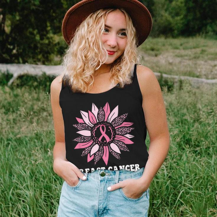 Sunflower Wear Pink Breast Cancer Awareness Warrior Women Tank Top Gifts for Her