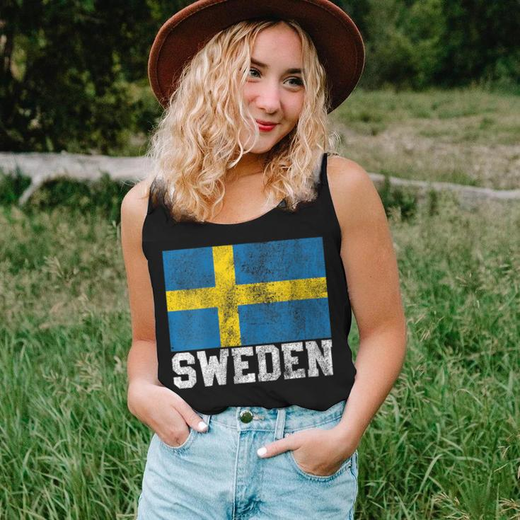 Swedish Sweden Flag National Pride Roots Country Family Women Tank Top Gifts for Her