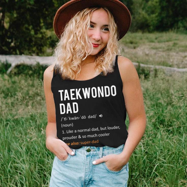 Taekwondo Dad Fathers Day From Daughter & Son Women Tank Top Gifts for Her
