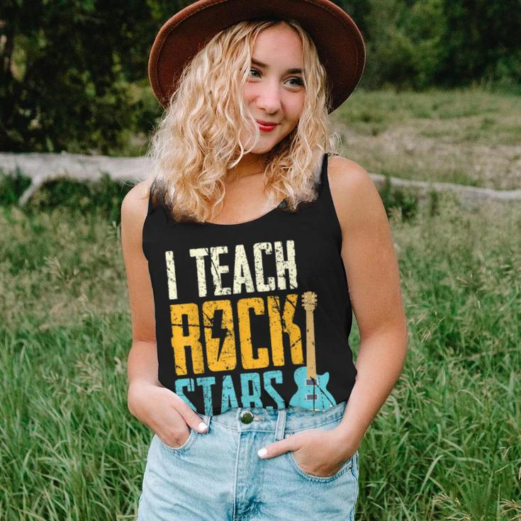 Teaching Rock Stars Rock'n Roll Music Teacher Women Tank Top Gifts for Her