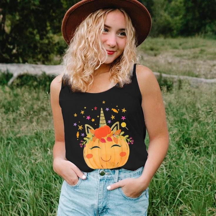 Thanksgiving Cute Pumpkin Unicorn Halloween S Girls Women Tank Top Gifts for Her
