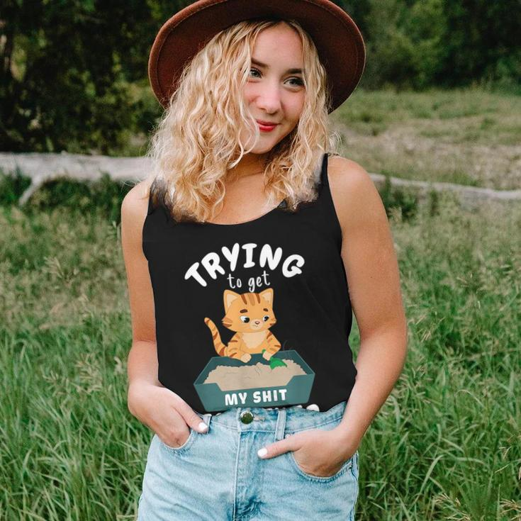 Trying To Get My Shit Together Cat Mom Self Improvement For Mom Women Tank Top Gifts for Her