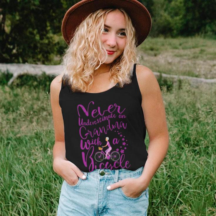 Never Underestimate A Grandma With A Bicycle CoolWomen Tank Top Gifts for Her
