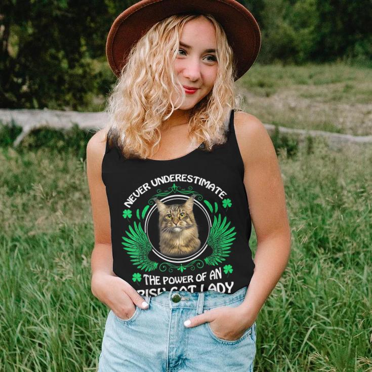 Never Underestimate The Power Of An Irish Cat Lady Women Tank Top Gifts for Her