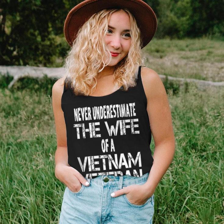 Never Underestimate The Wife Of A Vietnam Veteran Women Tank Top Gifts for Her