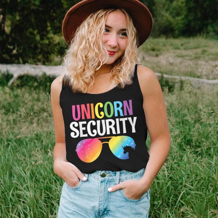 Unicorn Security Birthday Halloween Costume Mom Dad Family Women Tank Top Gifts for Her