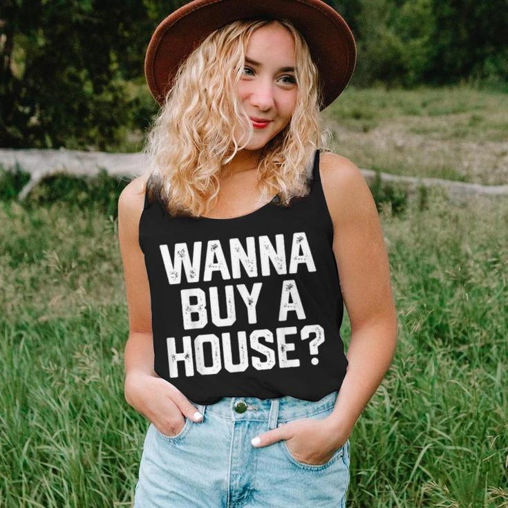 Wanna Buy A House Realtor Real Estate Womens Mens Realtor Women Tank Top Gifts for Her