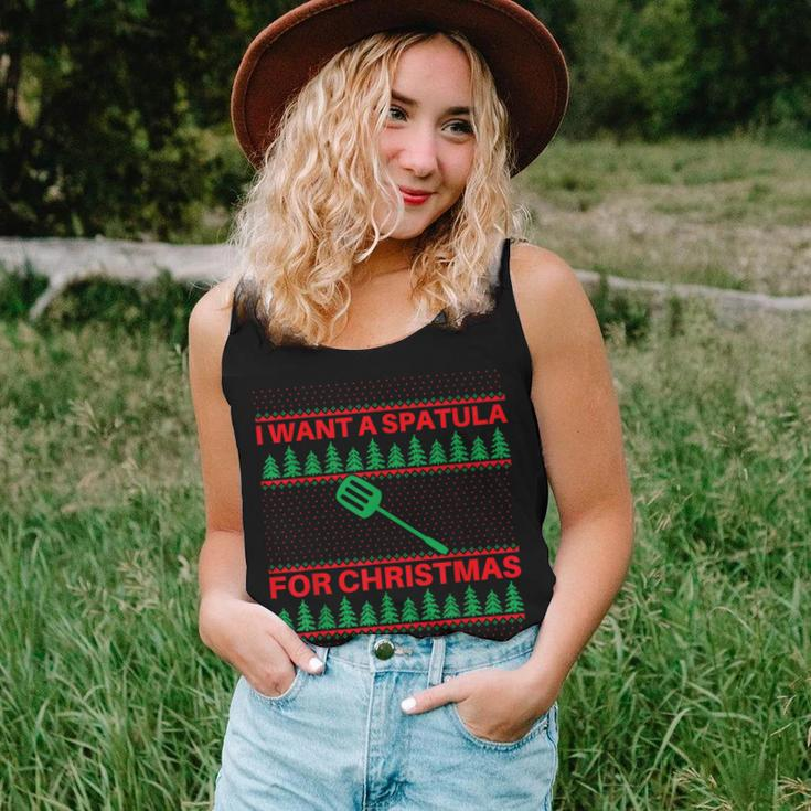 I Want A Spatula For Christmas Ugly Christmas Sweater Women Tank Top Gifts for Her