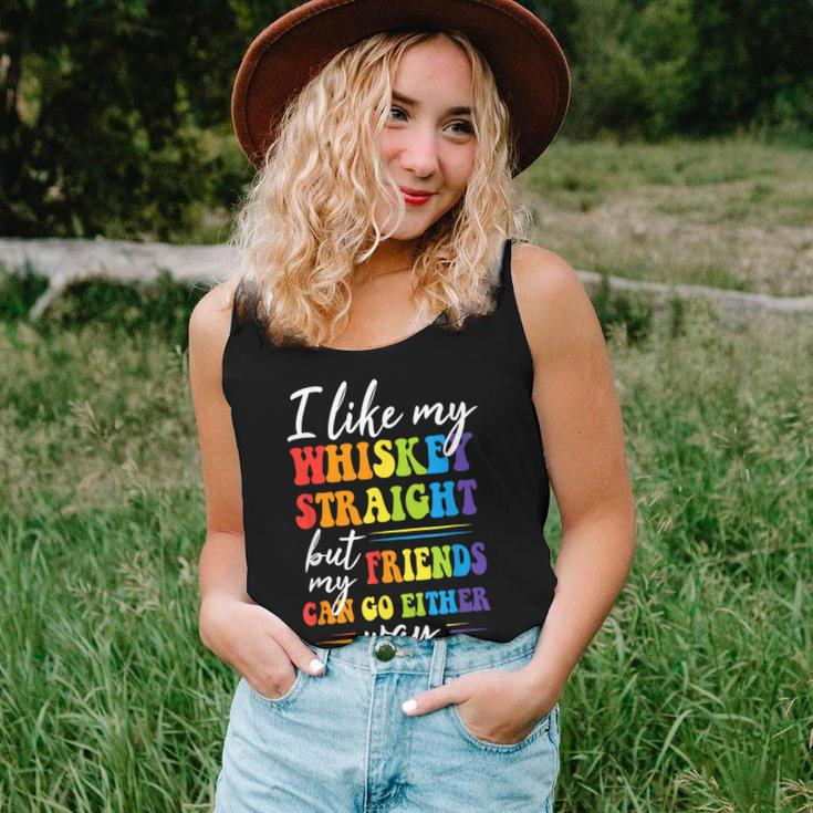 I Like My Whiskey Straight But My Friends Lgbt Pride Month Women Tank Top Gifts for Her