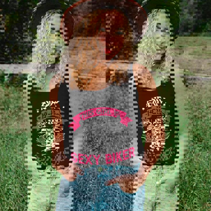 Womens Girl Is Taken By Sexy Biker Fun Girlfriend Boyfriend Graphic Women Tank Top Basic Casual Daily Weekend Graphic Gifts for Her