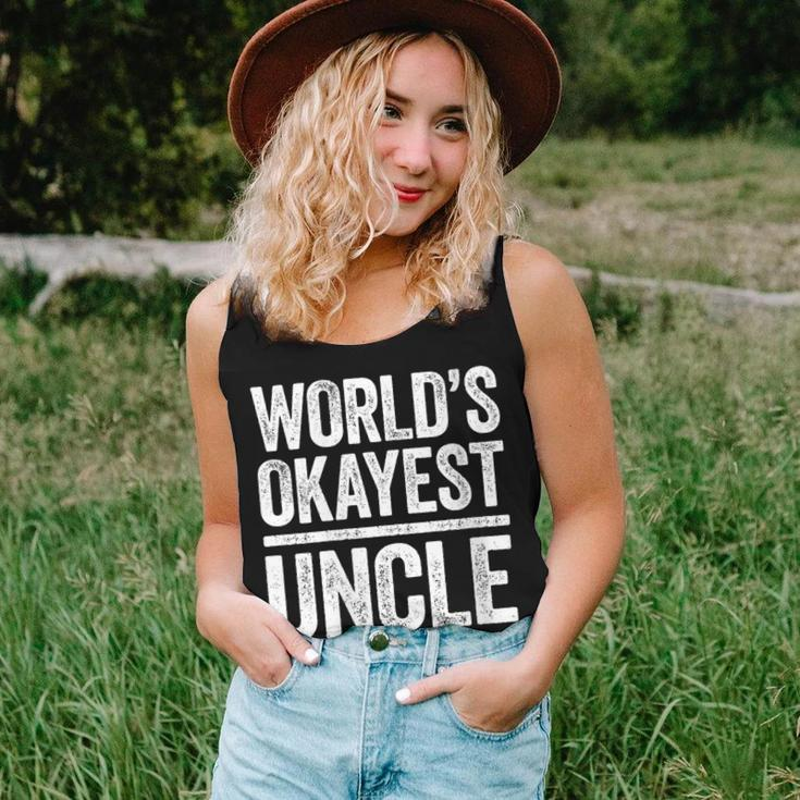 Worlds Okayest Uncle Best Uncle Ever Women Tank Top Gifts for Her