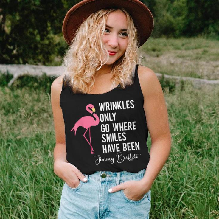 Wrinkles Only Go Where Smiles Have Been Quote Women Tank Top Gifts for Her
