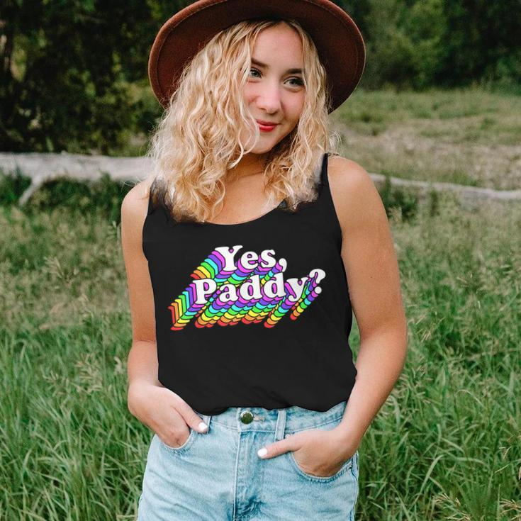 Yes Paddy Rainbow St Pattys Day Daddy Lgbt Gay Pride Women Tank Top Gifts for Her