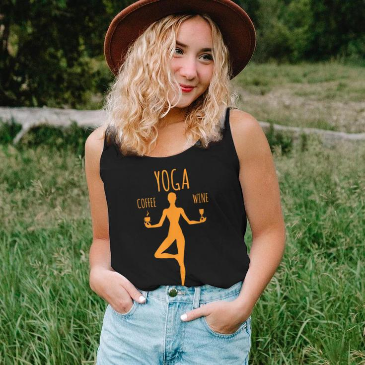 Yoga Balance Coffee & Wine Yoga Lover Women Tank Top Gifts for Her