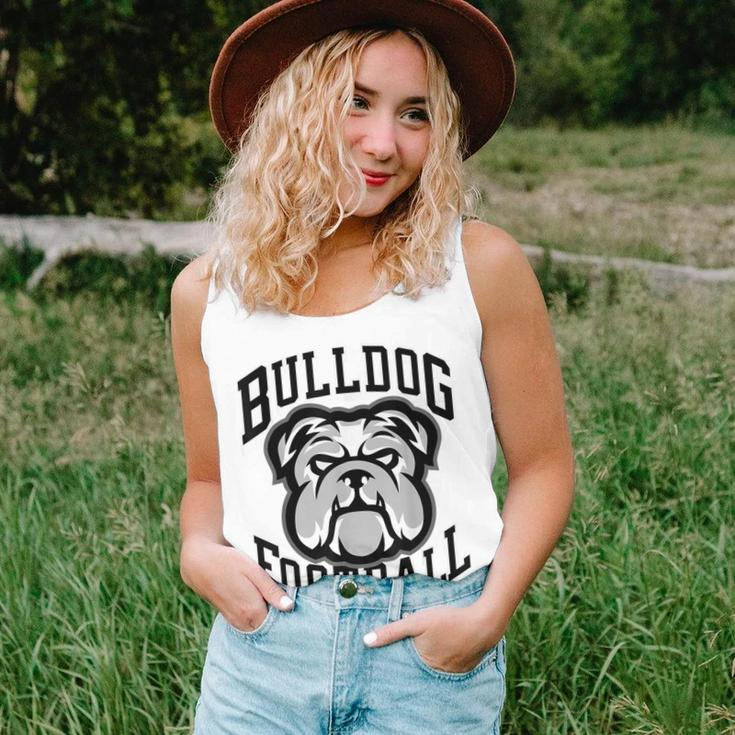 Bulldogs Football Game Day Print Mom Dad Black Women Tank Top Gifts for Her