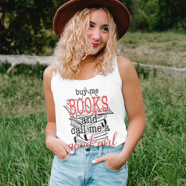 Buy Me Books & Call Me A Good Girl Apparel Book Lover Women Tank Top Basic Casual Daily Weekend Graphic Gifts for Her
