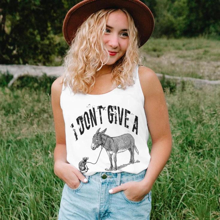 I Dont Give A Rats Donkey Mouse Ass Sarcasm Women Tank Top Gifts for Her