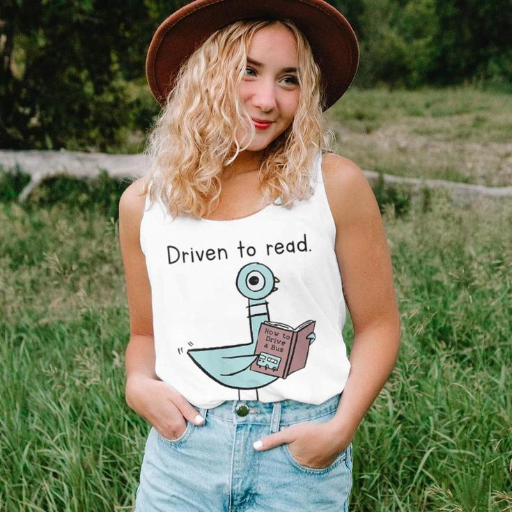 Driven To Read Pigeon Library Reading Books Reader Women Tank Top Gifts for Her