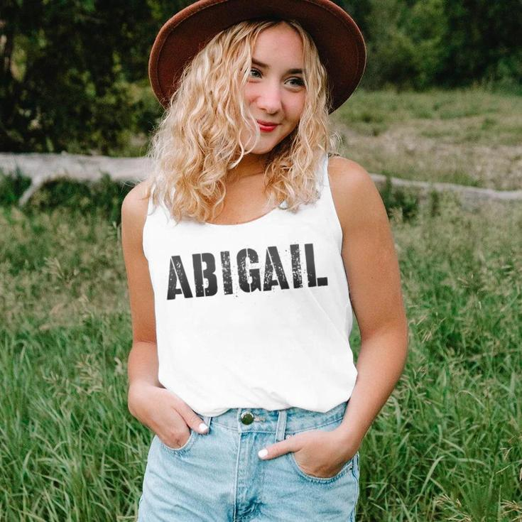 First Name Abigail Girl Grunge Sister Military Mom Custom Women Tank Top Gifts for Her