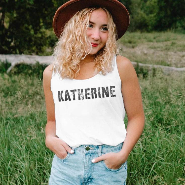 First Name Katherine Girl Grunge Sister Military Mom Custom Women Tank Top Gifts for Her