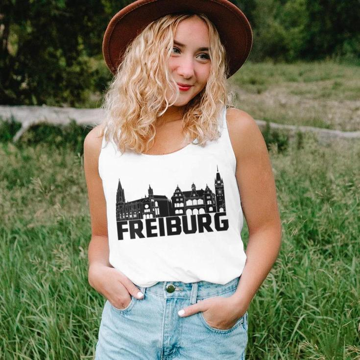 Freiburg Breisgau Silhouette Skyline Münster Landmark D Women Tank Top Gifts for Her