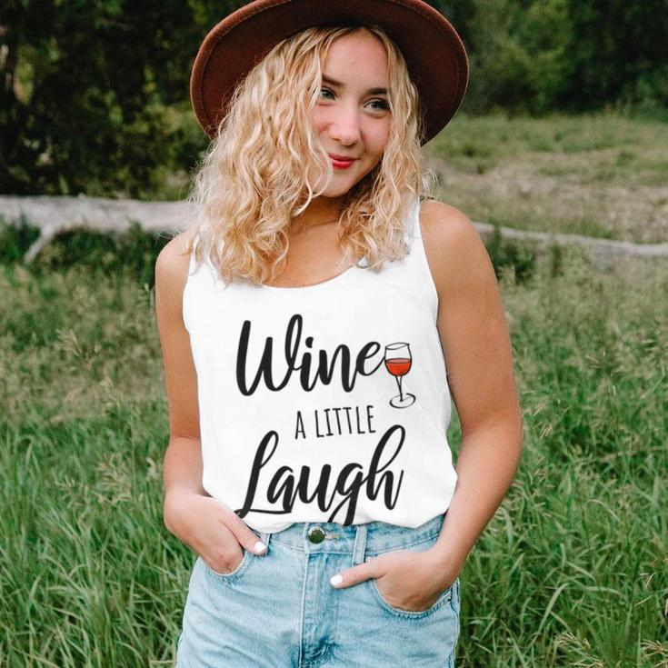 Wine A Little Laugh A Lot Red Lover Tasting Quote Women Tank Top Gifts for Her