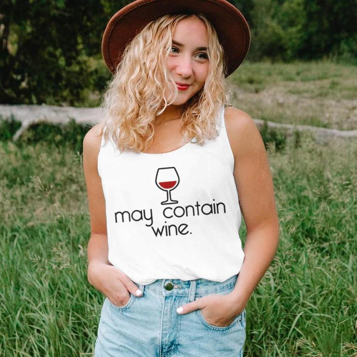 May Contain Wine Christmas Drinking Red Wines Meme Women Tank Top Gifts for Her