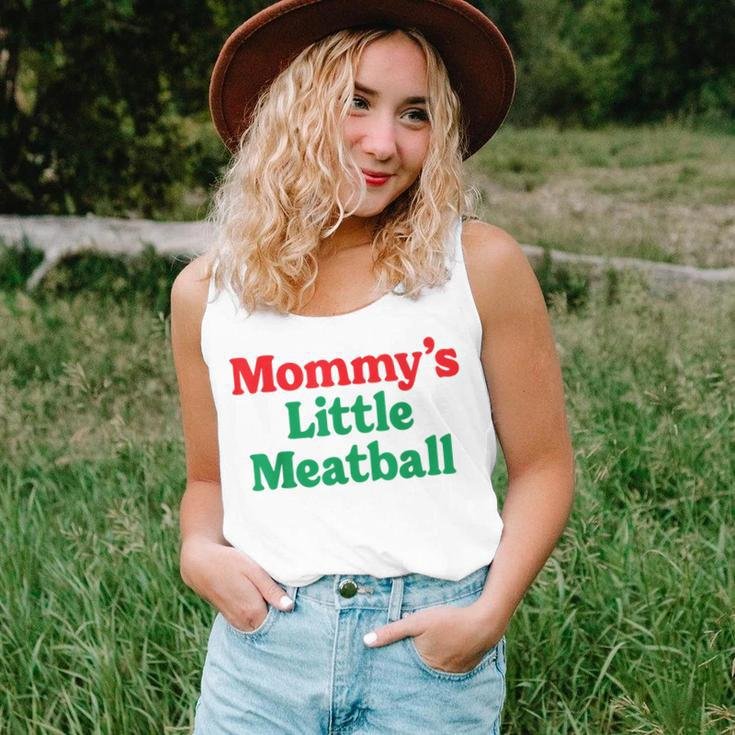Mommy's Little Meatball Italian Im A Little Meatball Women Tank Top Gifts for Her
