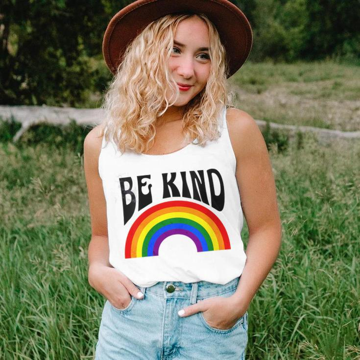 Rainbow Be Kind Movement Gay Pride Month 2023 Lgbtq Women Tank Top Gifts for Her