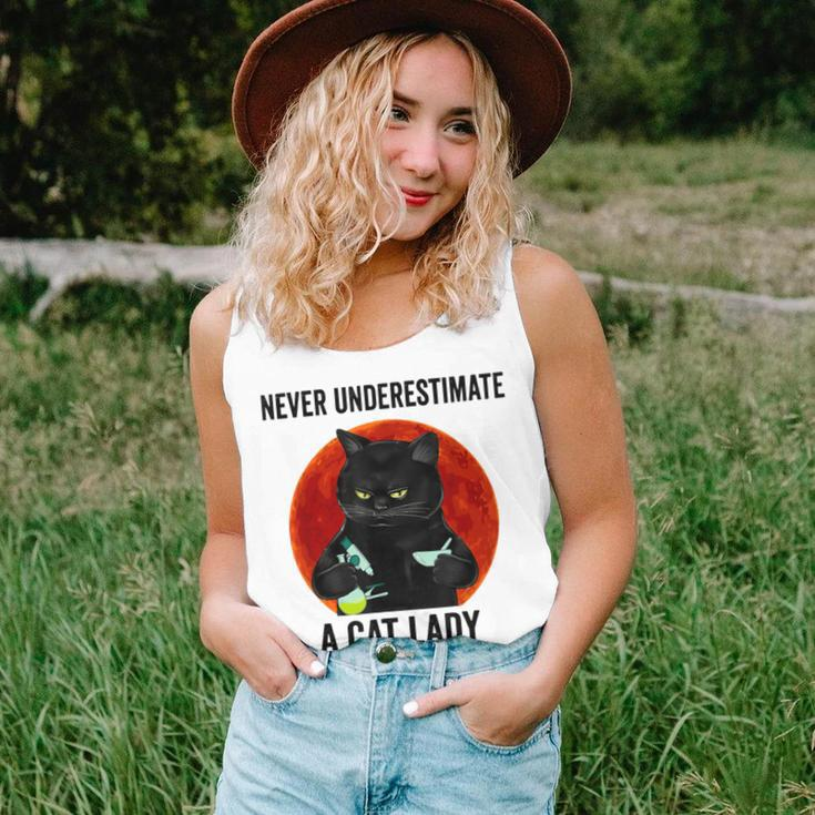 Never Underestimate A Cat Lady With A Chemistry Degree Women Tank Top Gifts for Her