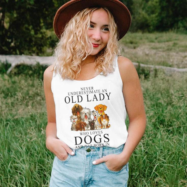 Never Underestimate An Old Lady Who Loves Dogs Women Tank Top Gifts for Her