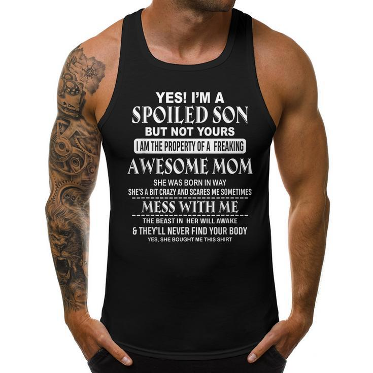 Freaking Awesome Mom She Was Born In May  Gifts For Mom Funny Gifts Men Tank Top Graphic