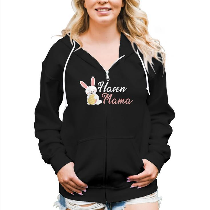 Rabbit Mum Easter Rabbit Mum Rabbit Women Zip Hoodie Casual Graphic Zip Up Hooded Sweatshirt