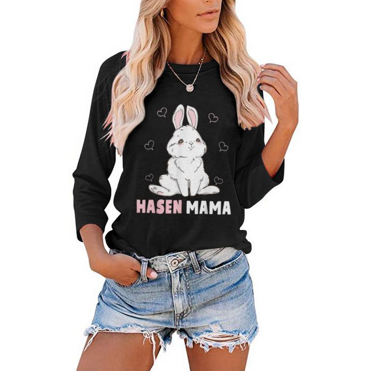 Cute Bunny Easter Rabbit Mum Rabbit Mum  Gift For Women Women Baseball Tee Raglan Graphic Shirt