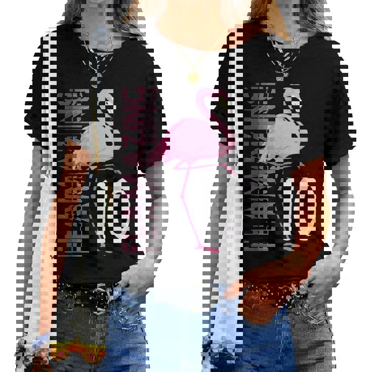 10 Yrs Old Girl Flamazing 10 Years Shirt Pink Flamingo Gift 10 Yrs Old Girl Flamazing 10 Years Shirt Pink Flamingo Gift