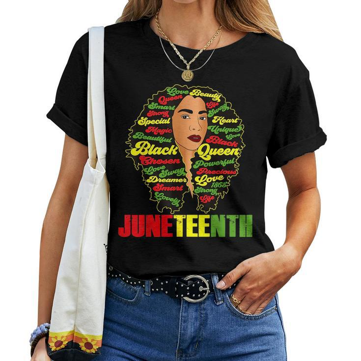1865 Junenth Queen Celebrate African American Women Women T-shirt