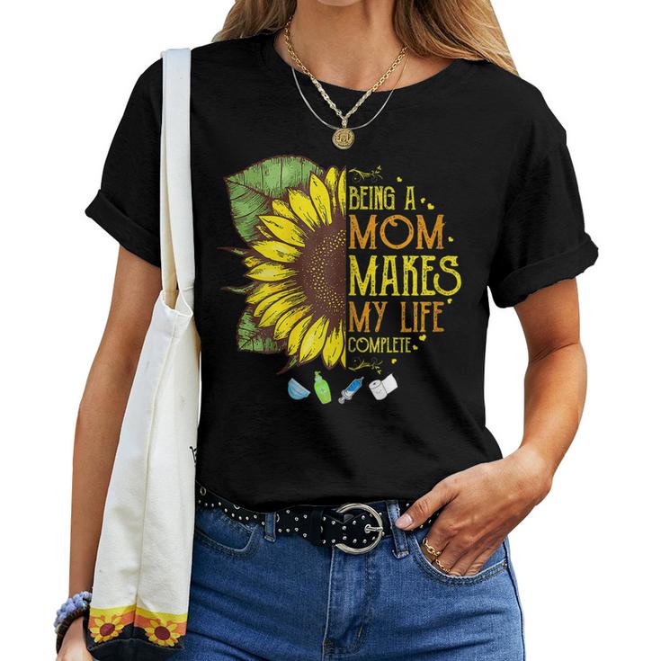 New Mom Plus Size Floral Flower Graphic Women T-shirt