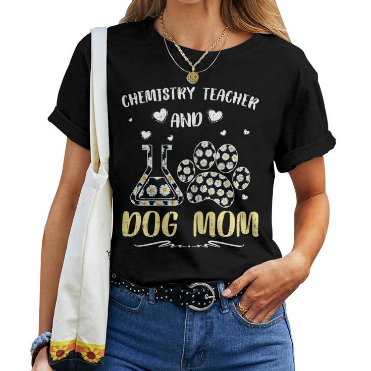 Chemistry Teacher And Dog Mom Costume Daisy Flower Women T-shirt