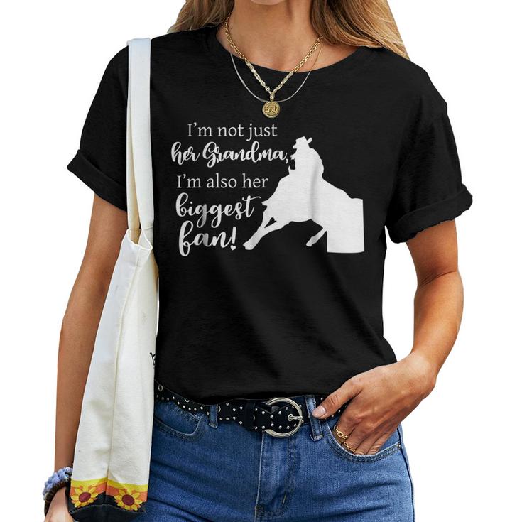 Barrel Racing Grandma T Cowgirl Horse Riding Racer Women T-shirt