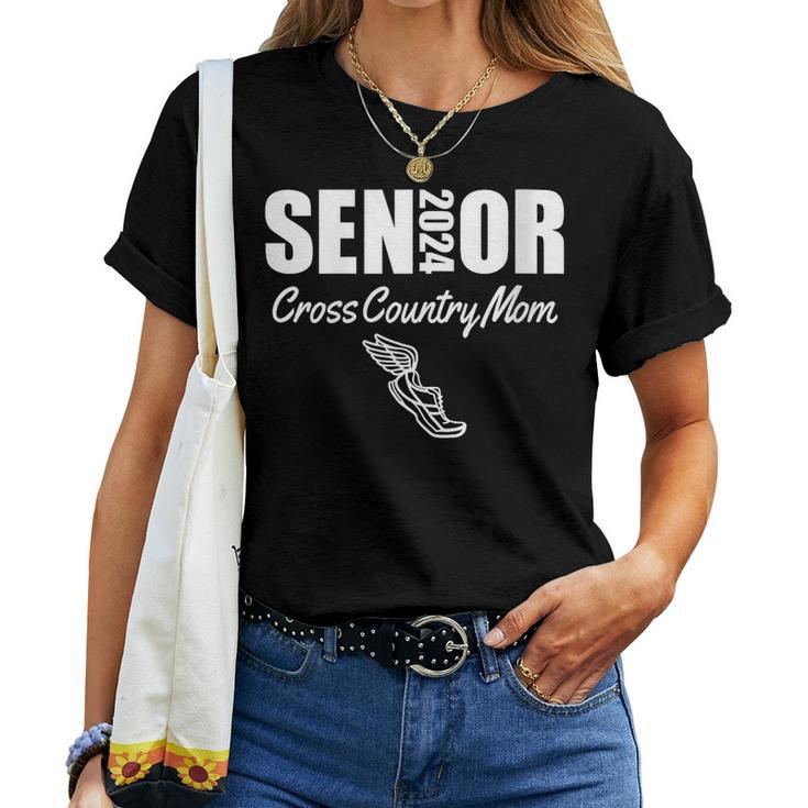 2024 Senior Cross Country Mom Class Of 2024 Parent Helper Women T-shirt