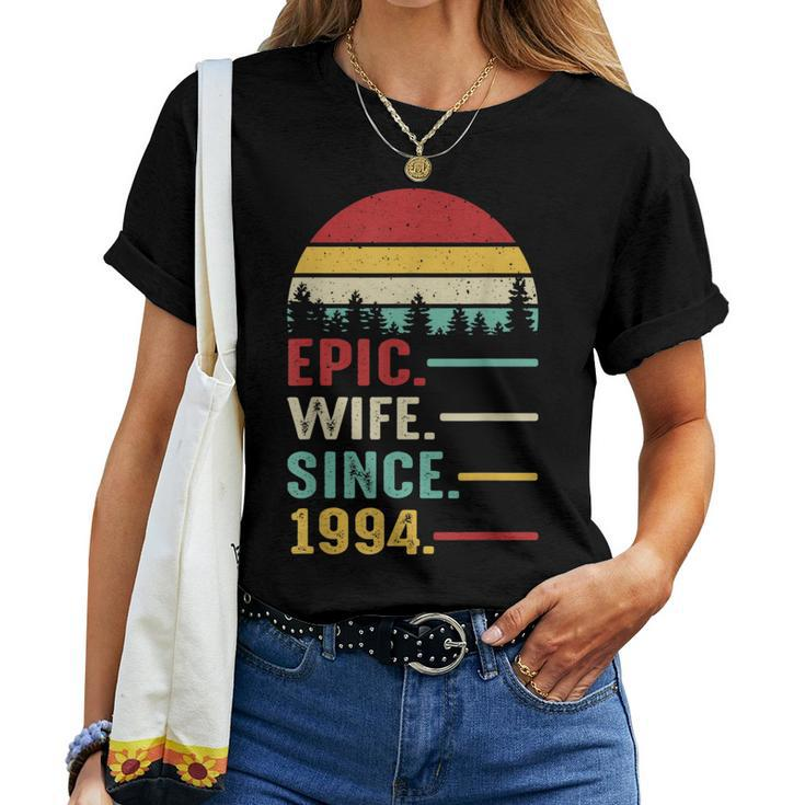 29Th Wedding Anniversary For Her Epic Wife Since 1994 Women T-shirt