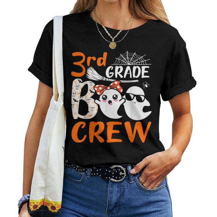3Rd Grade Boo Crew Teachers Students Ghost Halloween Women T-shirt