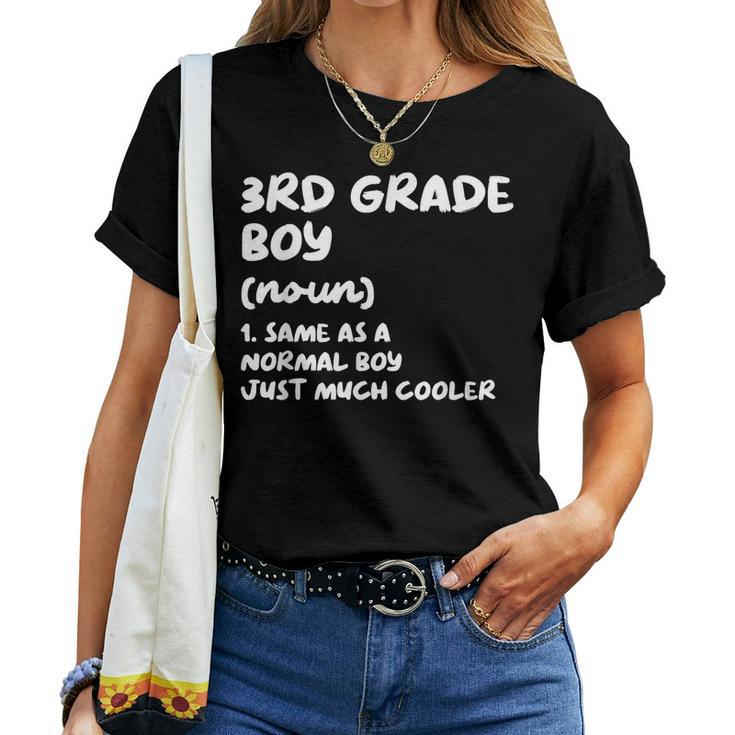3Rd Grade Boy Definition Back To School Student Women T-shirt