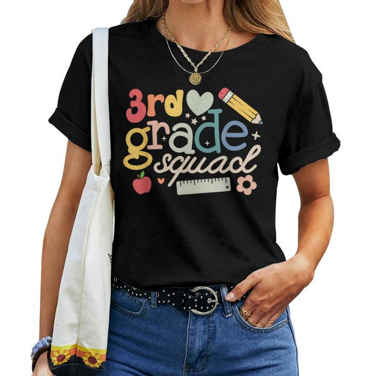 3Rd Third Grade Squad Back To School Teachers Students Women T-shirt