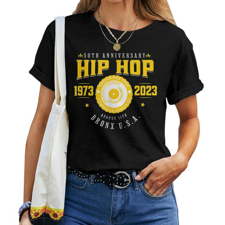 50 Years Of Hip Hop 1973-2023 50Th Anniversary Women T-shirt
