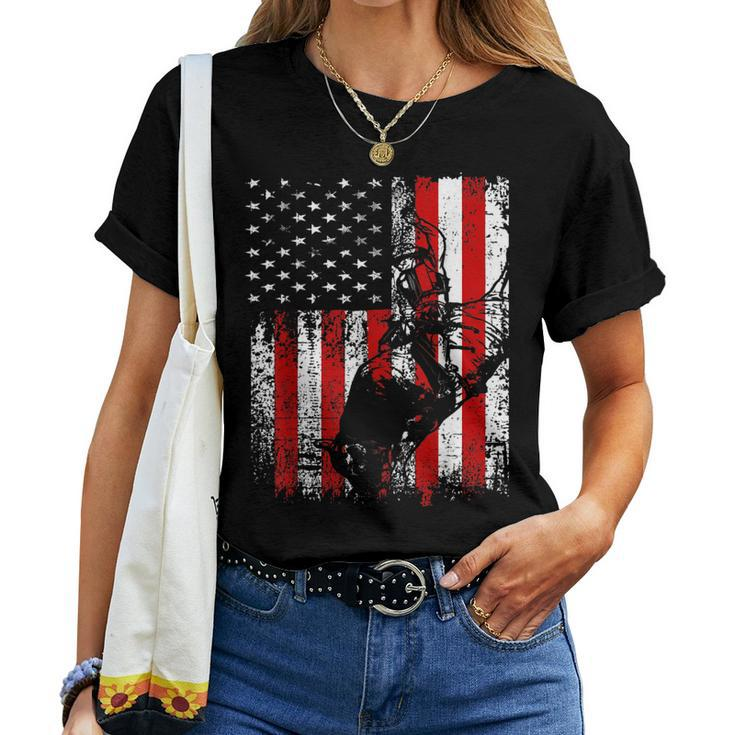 American Flag Bull Riding Rodeo Patriotic Men Patriotic Women T-shirt