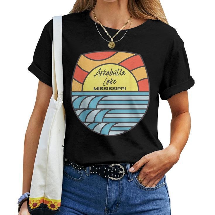 Arkabutla Lake Mississippi Ms Sunset Sunrise Trip Souvenir Women T-shirt
